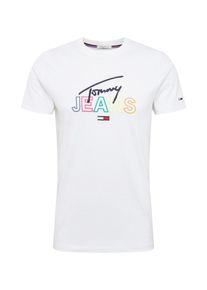 Tommy Jeans, Herren Shirt 'SCRIPT', Dunkelblau / Mischfarben / Weiß