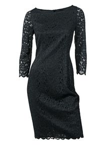 Heine, Damen - Kleider 'Spitzenkleid', Schwarz
