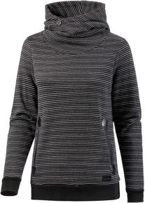 Iriedaily, Damen Sweatshirt 'Cushy Turtle', Schwarz / Wei&szlig;