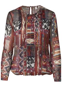 Seidensticker, Damen Fashion-Bluse 'Schwarze Rose', Mischfarben / Rostrot