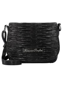 Fritzi aus Preussen Fritzi Aus Preußen, Damen Drita Snake Umhängetasche 26 cm, Schwarz