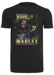Mister Tee, Herren T-Shirt 'Bob Marley Roots', Mischfarben / Schwarz