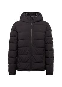 Hollister, Herren Jacke 'MW PUFFER HOOD BLACK 1CC', Schwarz