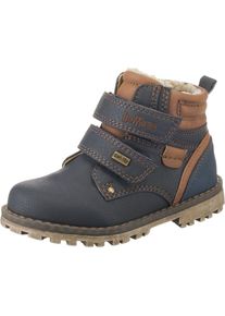 BE MEGA, Winterstiefel, Hellbeige / Bronze / Violettblau