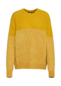 Catwalk Junkie, Damen Pullover 'CABLE', Senf