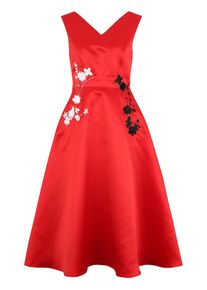 Apart, Damen Kleid, Rot / Schwarz / Weiß