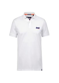 Superdry, Herren Shirt 'Mercerised Lite City', Blau / Rot / Weiß