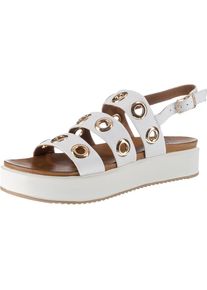 Inuovo, Damen Riemchensandalen, Weiß