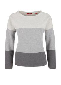 s.Oliver RED LABEL, Damen Struktur-Sweater, Grau