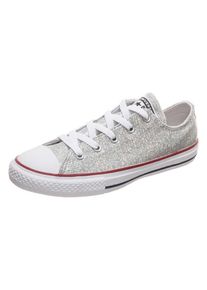 Converse, M&auml;dchen Sneaker 'Chuck Taylor All Star Sparkle OX', Silber / Wei&szlig;