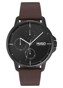 Hugo, Herren Uhr 'Focus', Kastanienbraun / Schwarz