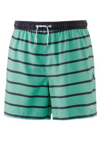 Tom Tailor, Herren Badeshorts, Nachtblau / Jade
