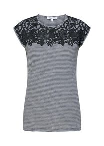 ABOUT YOU, Damen Shirt 'Seraphina', Schwarz / Weiß