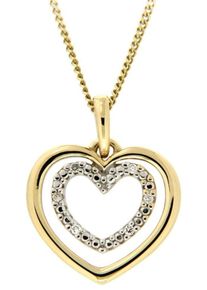 Firetti, Damen Herzanh&auml;nger, Gold / Silber