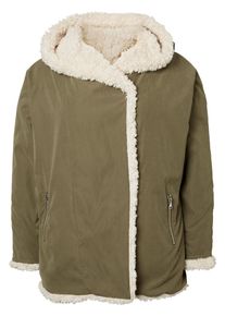 JUNAROSE, Damen Wendbare Parka Jacke, Oliv