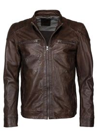 Mustang, Herren Lederjacke 'Kit', Braun