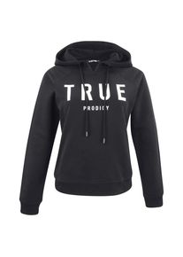 Trueprodigy, Damen Kapuzensweat 'Flash', Schwarz / Wei&szlig;