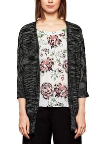 Q/S Designed By, Damen Strickjacke mit Fledermaus&auml;rmeln, Schwarz