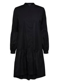 Selected Femme, Damen Blusenkleid, Schwarz