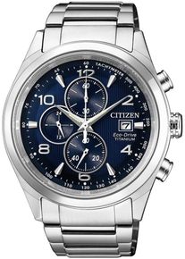 Citizen, Herren Chronograph 'Super Titanium, CA0650-82L', Schwarz / Silber