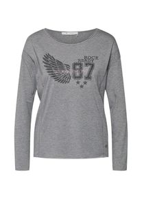 monari, Damen Pullover, Graumeliert