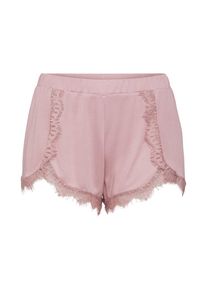 NA-KD, Damen Hose 'Overlapped Lace Detailed Shorts', Rosa