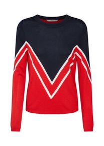 Only, Damen Pullover 'onlHOLLI', Nachtblau / Rot / Wei&szlig;