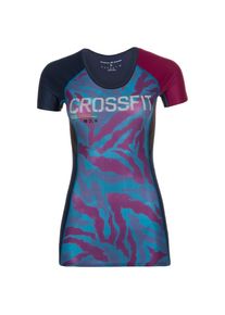 Reebok, Damen Trainingsshirt 'Compression', Navy / Cyclam