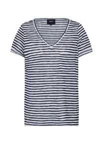 Object, Damen T-Shirt 'Tessi', Dunkelblau / Weiß