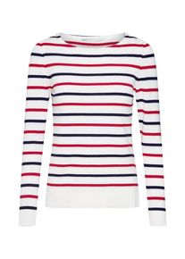 Only, Damen Pullover 'onlDELINA L/S PULLOVER KNT', Blau / Rot / Weiß