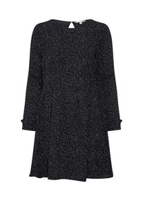 Tom Tailor Denim, Damen Kleid 'Printed Dress', Schwarz / Weiß