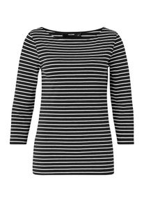 Hallhuber, Damen Shirt, Schwarz / Weiß