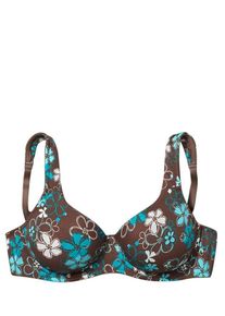 Nuance, Damen T-Shirt-BH, Braun