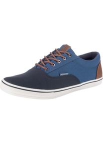 Jack & Jones JACK & JONES, Herren JFW Vision Block Sneakers Low, Navy / Himmelblau / Braun