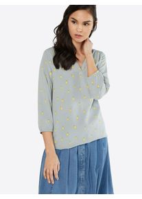 Naketano, Damen Casual Bluse, Gelb / Grau