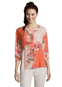 BETTY & CO Betty & Co, Damen Bluse, Mischfarben / Lachs / Hellpink