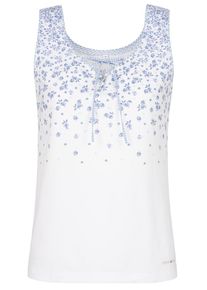 Spieth & Wensky SPIETH & WENSKY, Damen Top 'Gisi', Violettblau / Weiß