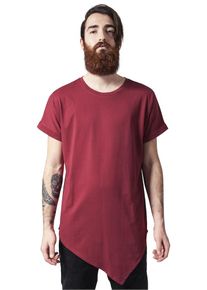 Urban Classics, Herren Asymetric Long Tee, Rot