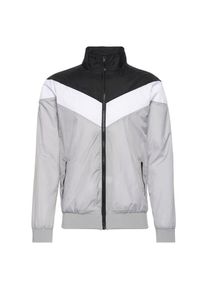 Urban Classics, Herren Übergangsjacke, Hellgrau / Schwarz / Weiß