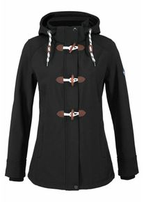 Polarino, Damen Softshelljacke, Creme / Braun / Schwarz
