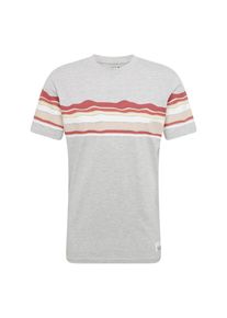 Review, Herren Shirt 'CN WAVE COL MEL', Grau / Weinrot