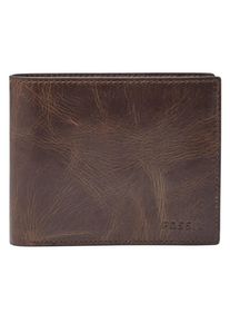 Fossil, Herren Geldbörse 'DERRICK LARGE COIN POCKET', Dunkelbraun