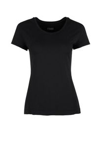 S.Oliver Active, Damen Shirt aus Mesh, Schwarz