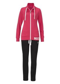 H.I.S. H.I.S, Damen Jogginganzug, Cranberry / Schwarz