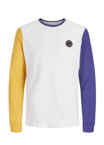 Jack & Jones JACK & JONES, Herren T-Shirt, Blau / Gelb / Weiß
