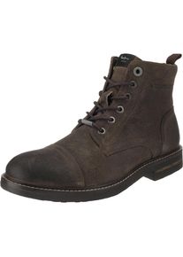 Pepe Jeans, Damen Schnürstiefeletten 'Hubert Suede', Basaltgrau