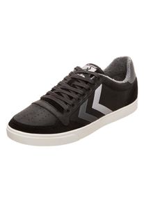 Hummel, Herren Slimmer Stadil Duo Oiled Low Sneaker, Schwarz