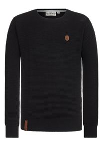 Naketano, Herren Pullover 'Zapzarap Zip Zap', Schwarz