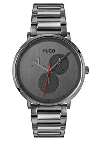 Hugo, Herren Uhr 'Guide', Dunkelgrau / Platin