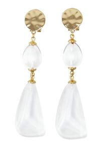 Heine, Damen Ohrschmuck, Gold / Weiß